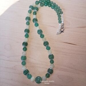 💚Green Aventurine & Jade Beaded Necklace💚 | Handmade Natural Stone Jewelry